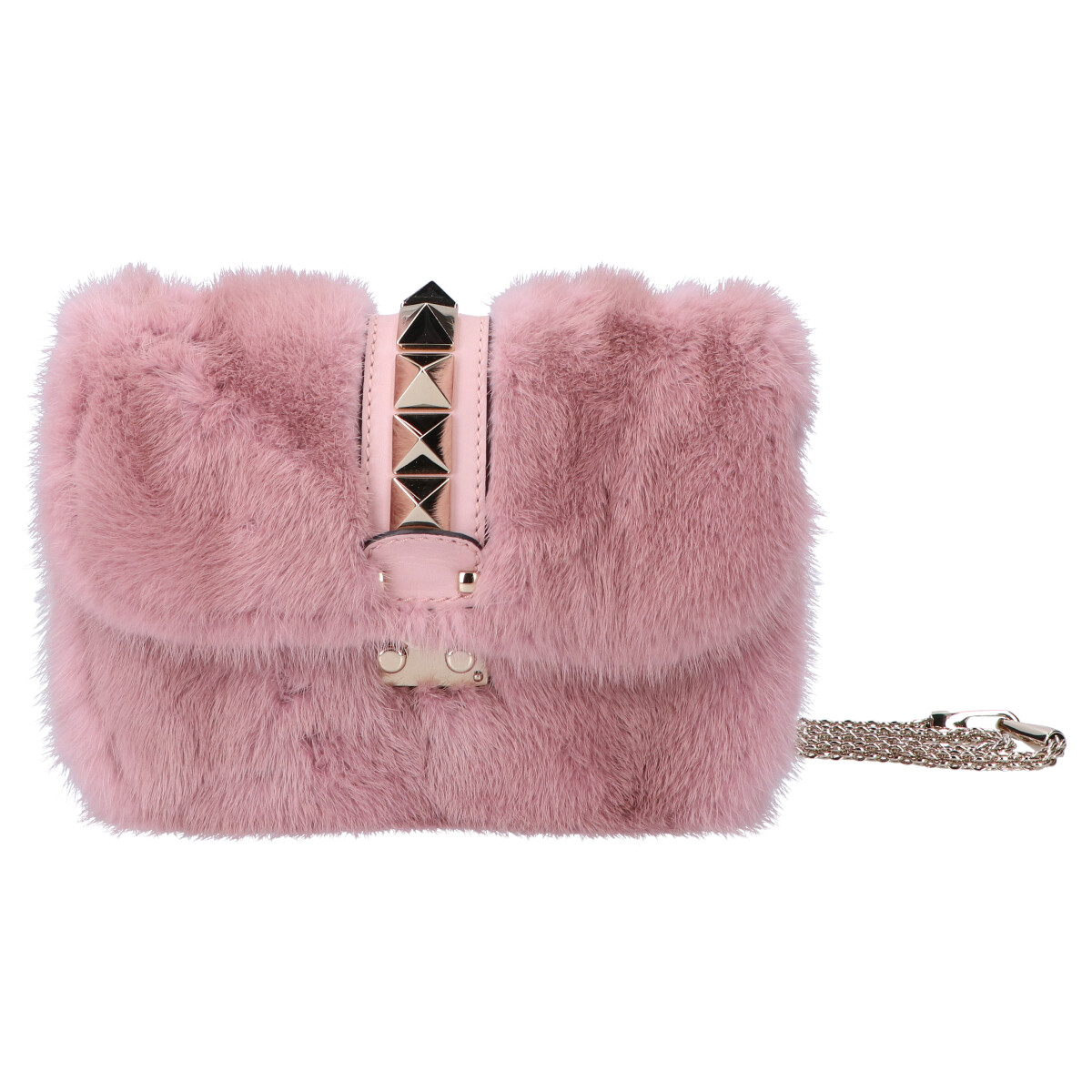 美品 ヴァレンティノ VALENTINO ミンクファー ラバー ビーチ サンダル