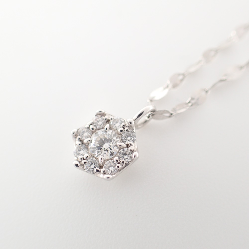 フォーエバーマークのPt850 0.14ct トルネードチェーン ダイヤモンド ネックレスの買取実績です。