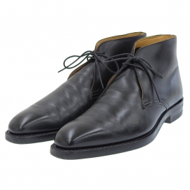 クロケット&ジョーンズのテットベリー/TETBURY レザーチャッカブーツ ブラックの買取実績です。