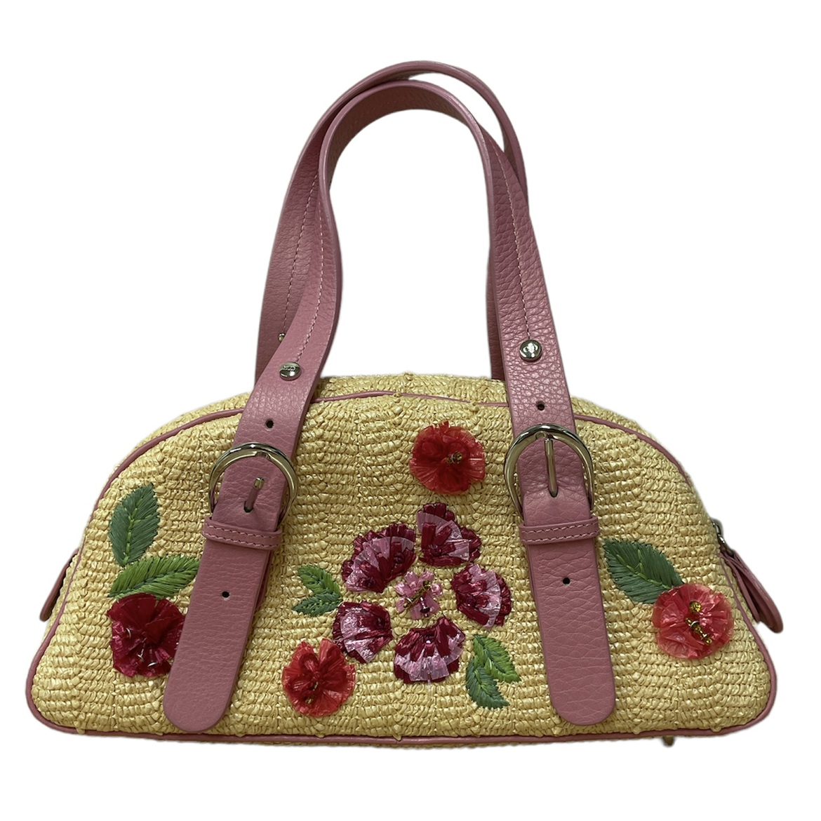 ディオールのLimited edition 04-RU-0095 ラフィア フラワー装飾 ハンドバッグの買取実績です。