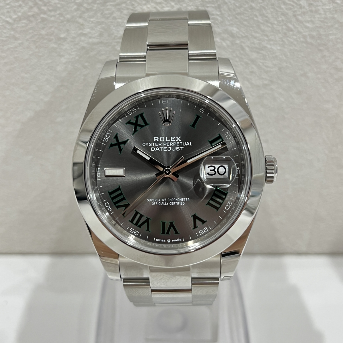 ロレックスの時計のデイトジャスト41 グリーンローマ 126300の買取価格・実績 2022年9月26日公開情報｜ブランド買取の【エコスタイル】