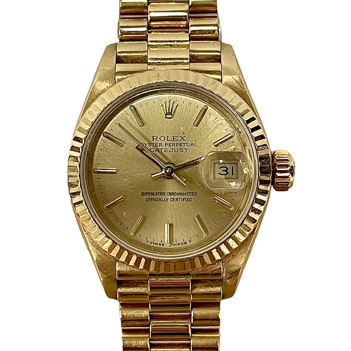 ロレックスの69178 9番台 750 デイトジャスト 自動巻き 腕時計の買取実績です。