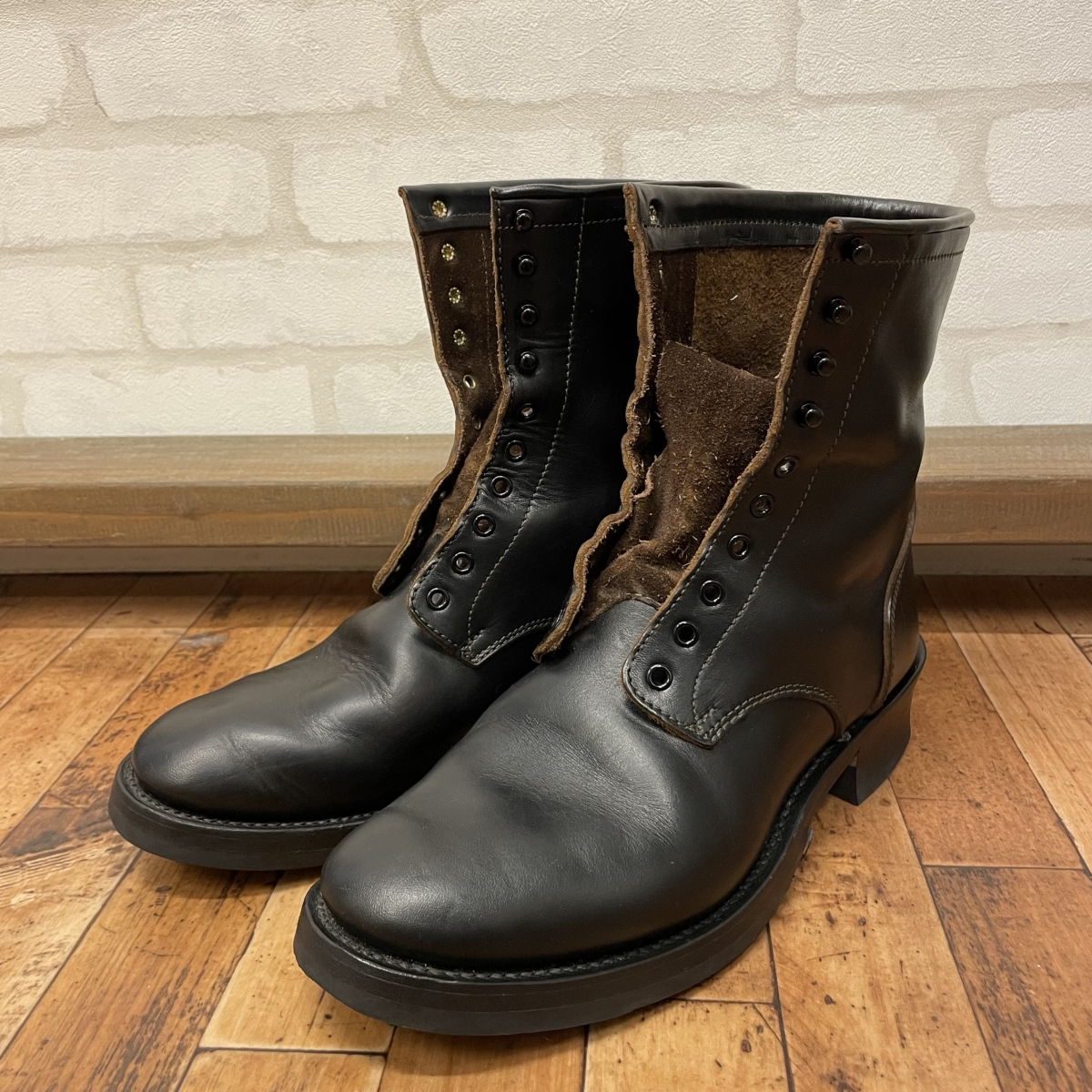 Makers×GUIDIレザー ショートエンジニア ホースバット 中古美品 Makers