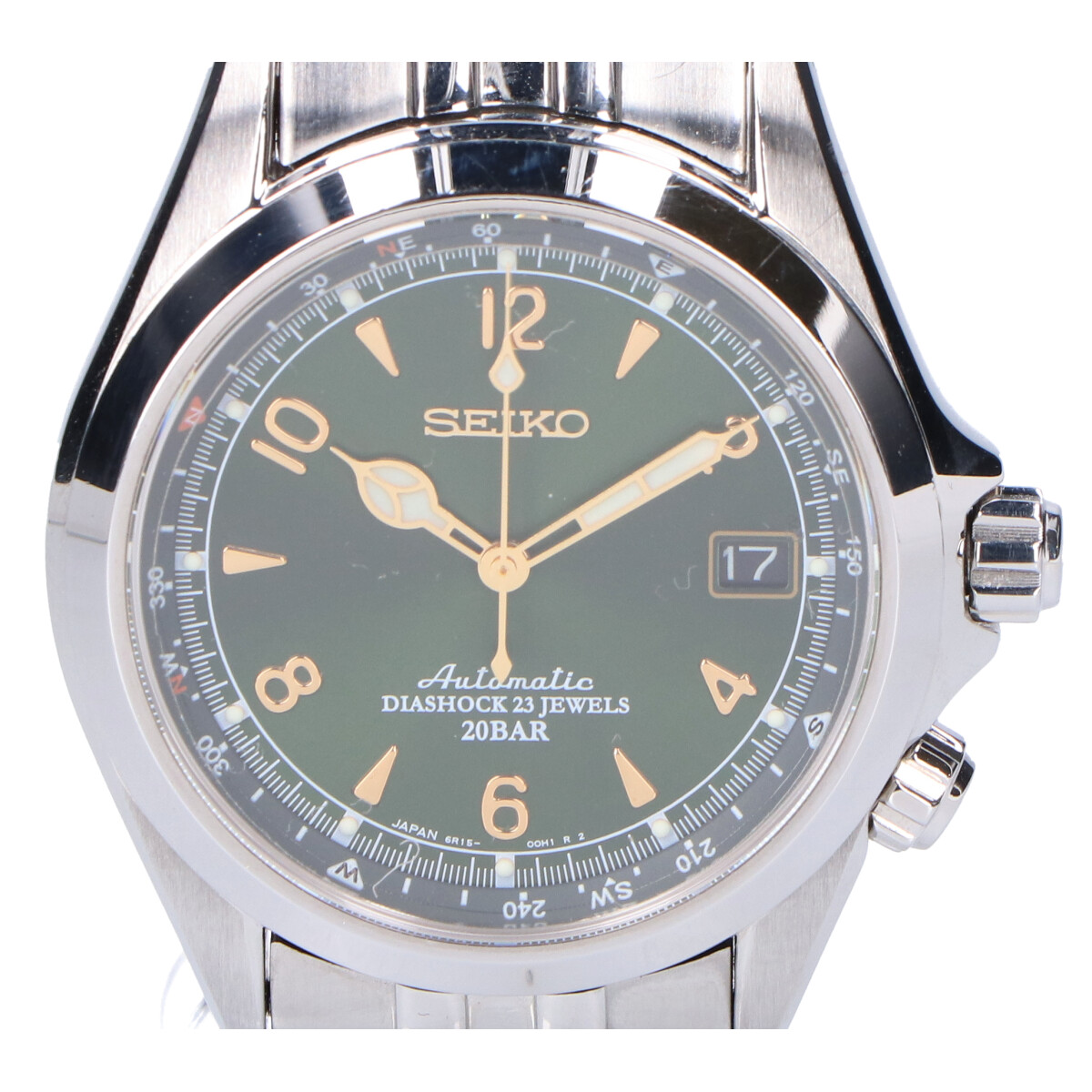 セイコーのSARB017 メカニカル アルピニスト 自動巻き時計の買取実績です。
