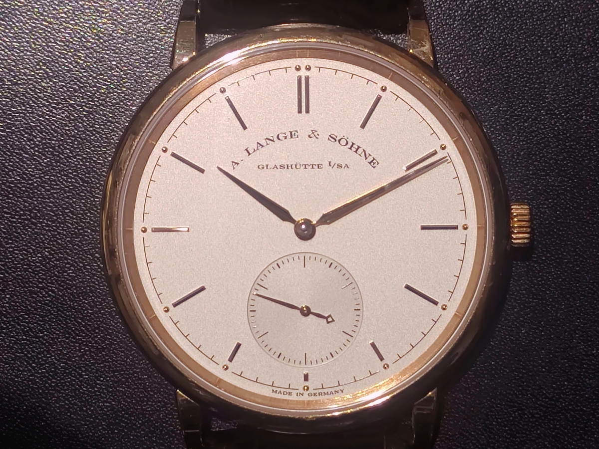 ランゲ&ゾーネの18KPG Ref.380.032 サクソニア 自動巻き 腕時計の買取実績です。
