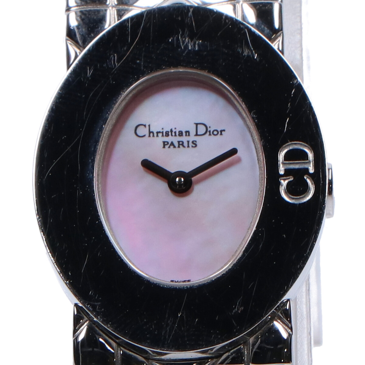 ディオールのD90-100 レディディオール シェル文字盤 クォーツ時計の買取実績です。