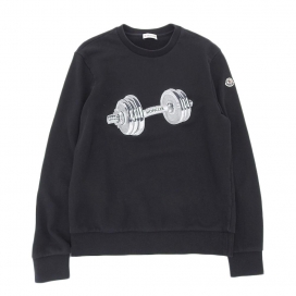 モンクレールの2018年製 ブラック MAGLIA GIROCOLLO アレイパッチ付き クルーネック スウェットの買取実績です。