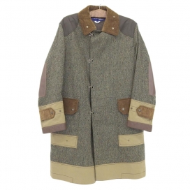ジュンヤワタナベマンの2017AW カーキ WT-C003 ネップツイード ファイヤーマンコートの買取実績です。