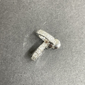 カルティエのK18WG 6.0g ラニエール 11Pダイヤ フープピアスの買取実績です。