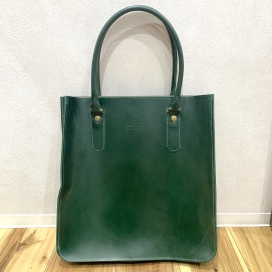グレンロイヤルのボトルグリーン ブライドルレザー ２ハンドルトートバッグの買取実績です。