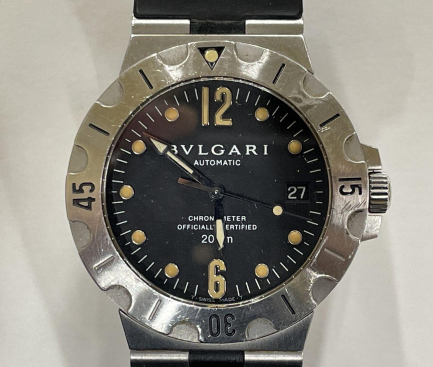 ブルガリのSD38S ディアゴノスクーバデイトオートマチック腕時計の買取実績です。