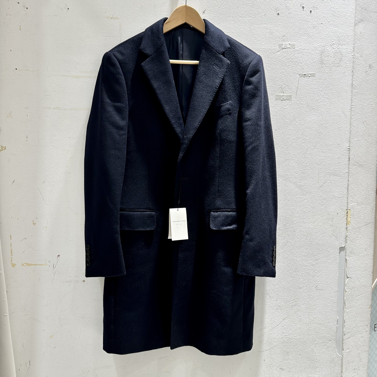 TOMORROWLAND PILGRIM チェスターコート ネイビー　メンズ PILGRIM チェスターコート 50 ネイビー（2024/10/10買取