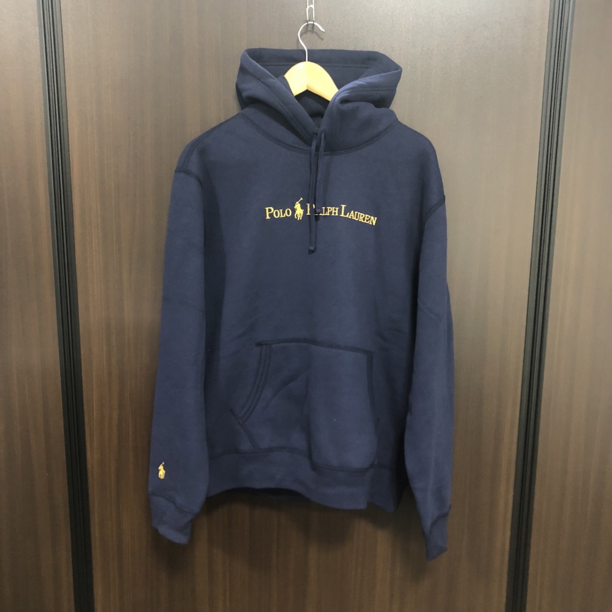 ビームスの×ポロラルフローレン別注 2022年抽選販売限定品 Navy and Gold Logo Collection HOODIE プルオーバーフーディーパーカの買取実績です。