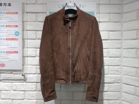 エンメティの干場義雅別注 H UOMOアッカ ウォモ ゴートスエード シングルライダースの買取実績です。