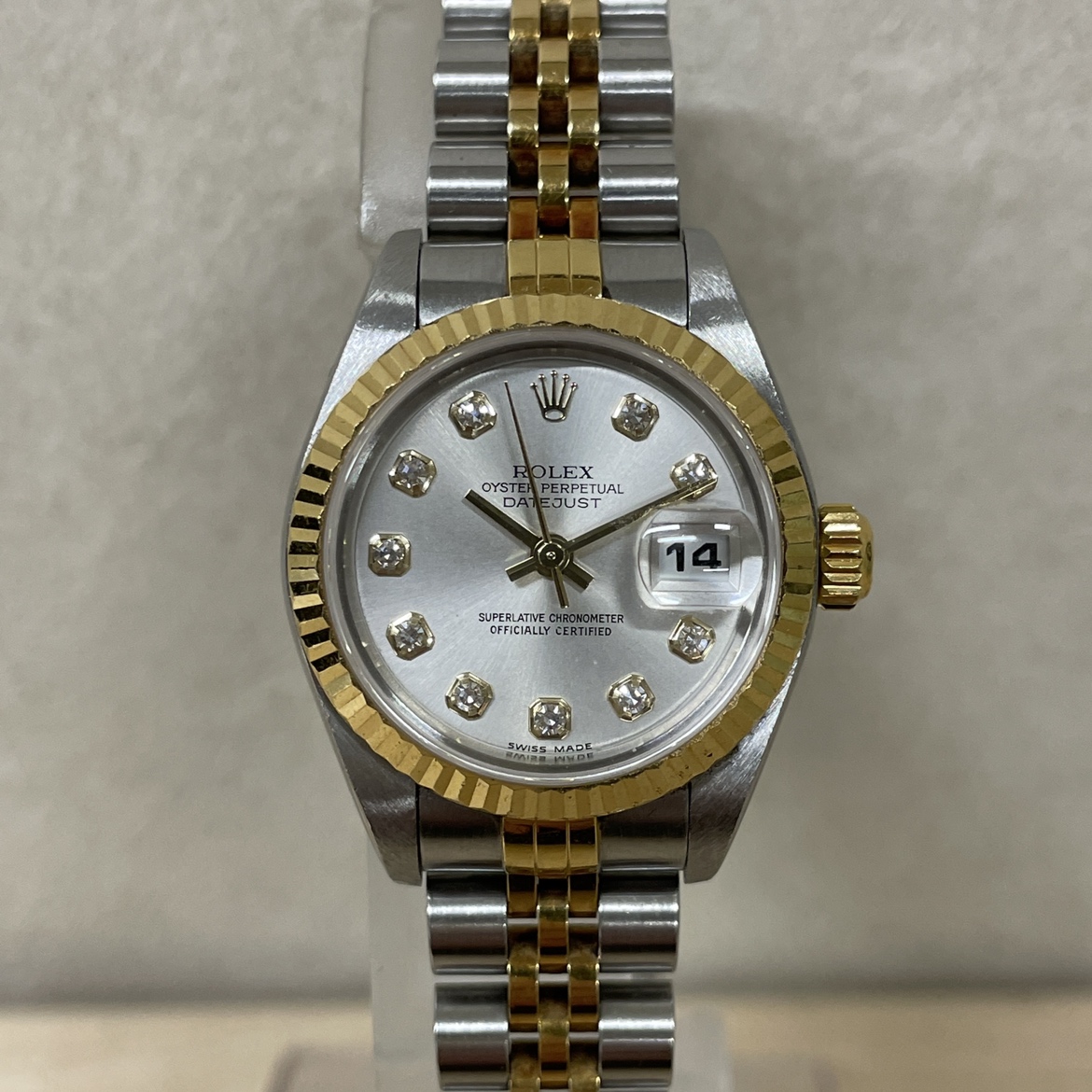 ロレックスの79173 10PD SS/YG デイトジャスト 腕時計の買取実績です。