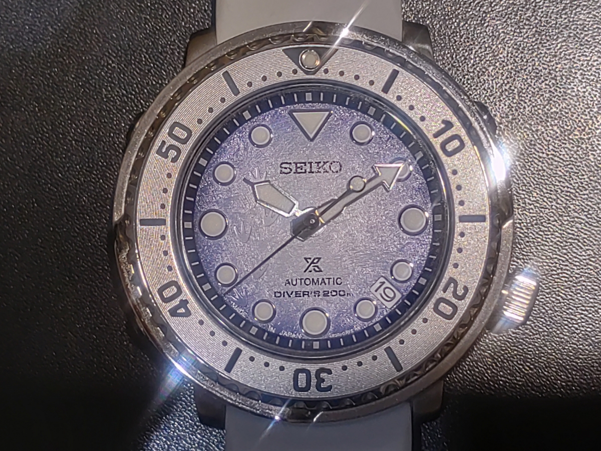セイコーのSBDY107 プロスペックス Save the Ocean 自動巻き 腕時計の買取実績です。