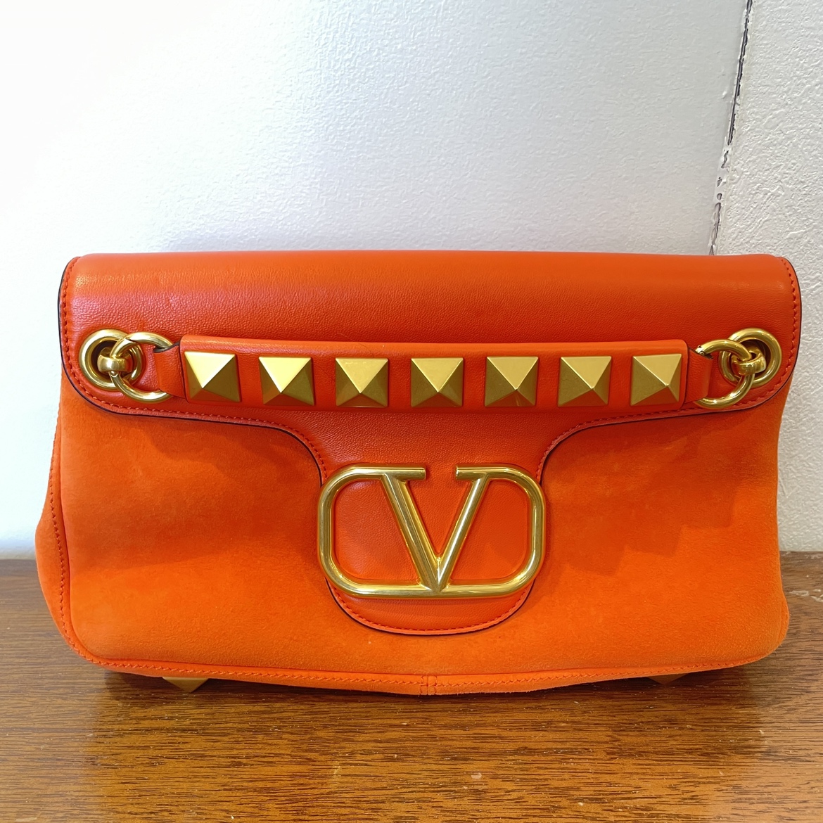 VALENTINO】スタッズサイン レザーバッグ www.grupo-syz.com