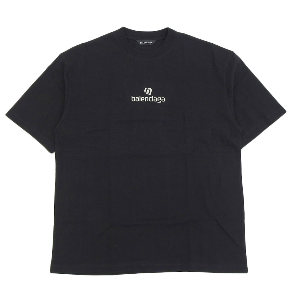 バレンシアガの2020年製 ブラック 612966TJVD9 ロゴプリント 半袖Tシャツの買取実績です。