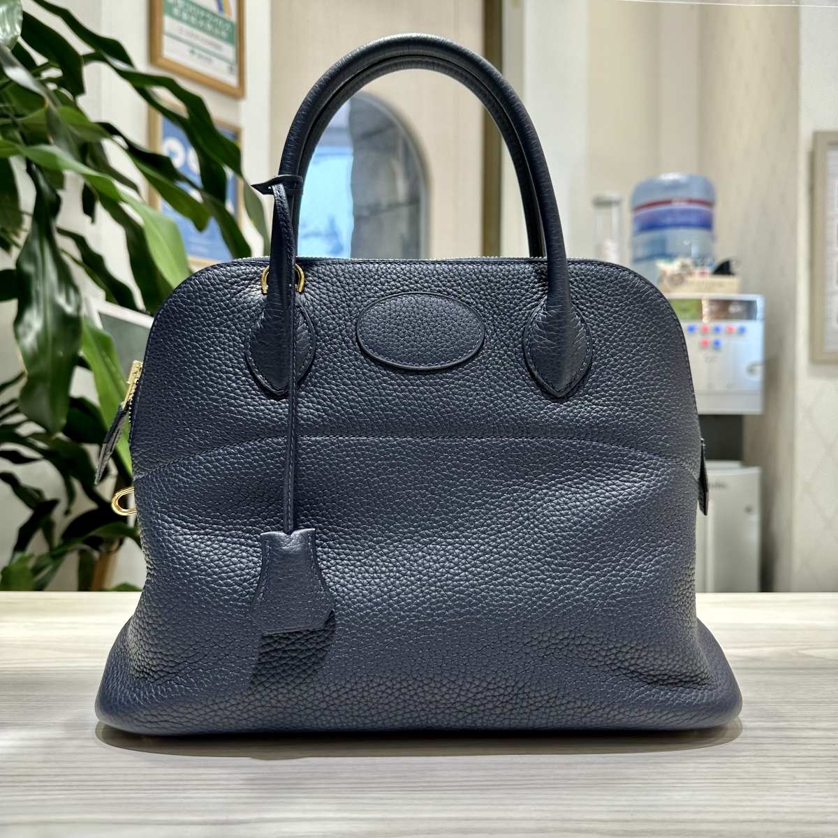 エルメス　ボリードポーチ　ネイビー　GM エルメス ボリードポーチ ネイビー GM HERMES エルメス ボリード