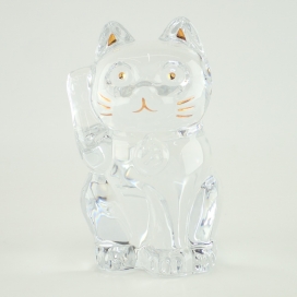 バカラのクリスタル オブジェ 招き猫 ラッキーキャットの買取実績です。