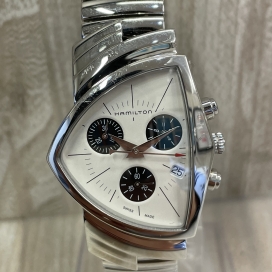 銀座でハミルトンを買取。白文字盤のベンチュラ、クロノグラフ