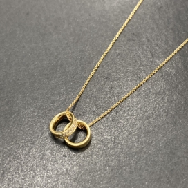 ジョージジェンセンの750YG パヴェダイヤリングトップ ネックレスの買取実績です。