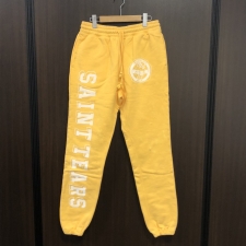 セントマイケルを神戸三宮で買取。セントマイケルとデニムティアーズのコラボアイテムである「セントティアーズ」スウェットパンツ・SM-A21-0000-053を高価買取いたしました。状態は綺麗な状態のお品物です。