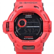 G-SHOCK メンインバーニングレッド GW-9200RDJ-4JF マスターオブG ライズマン マルチバンド6 デジタル クオーツウォッチ 買取実績です。