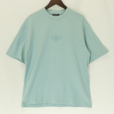 バレンシアガ 612966 ロゴ刺繍 クルーネック 半袖Tシャツ 買取実績です。