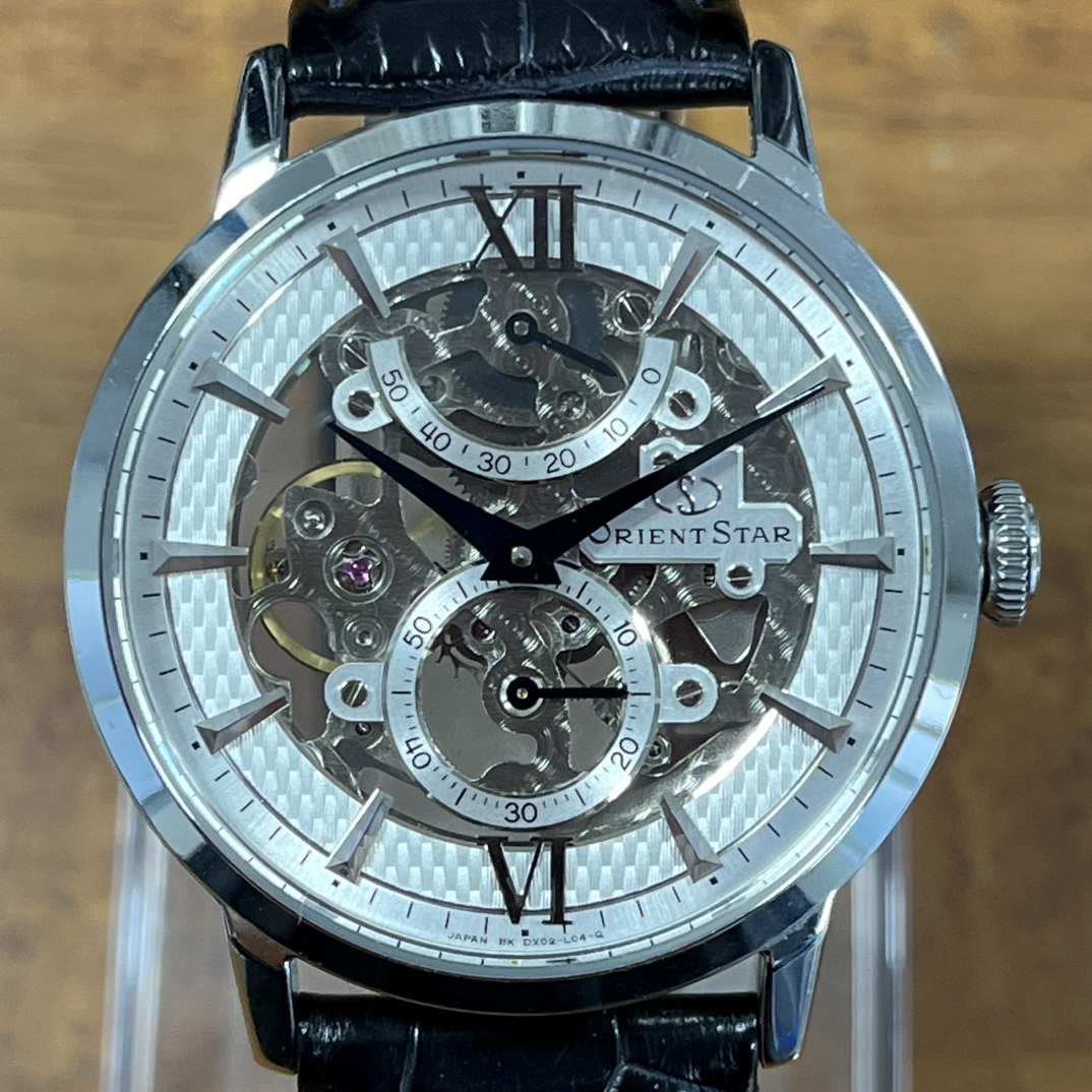 オリエントのクラシック スケルトン RK-DX0001S 腕時計の買取実績です。