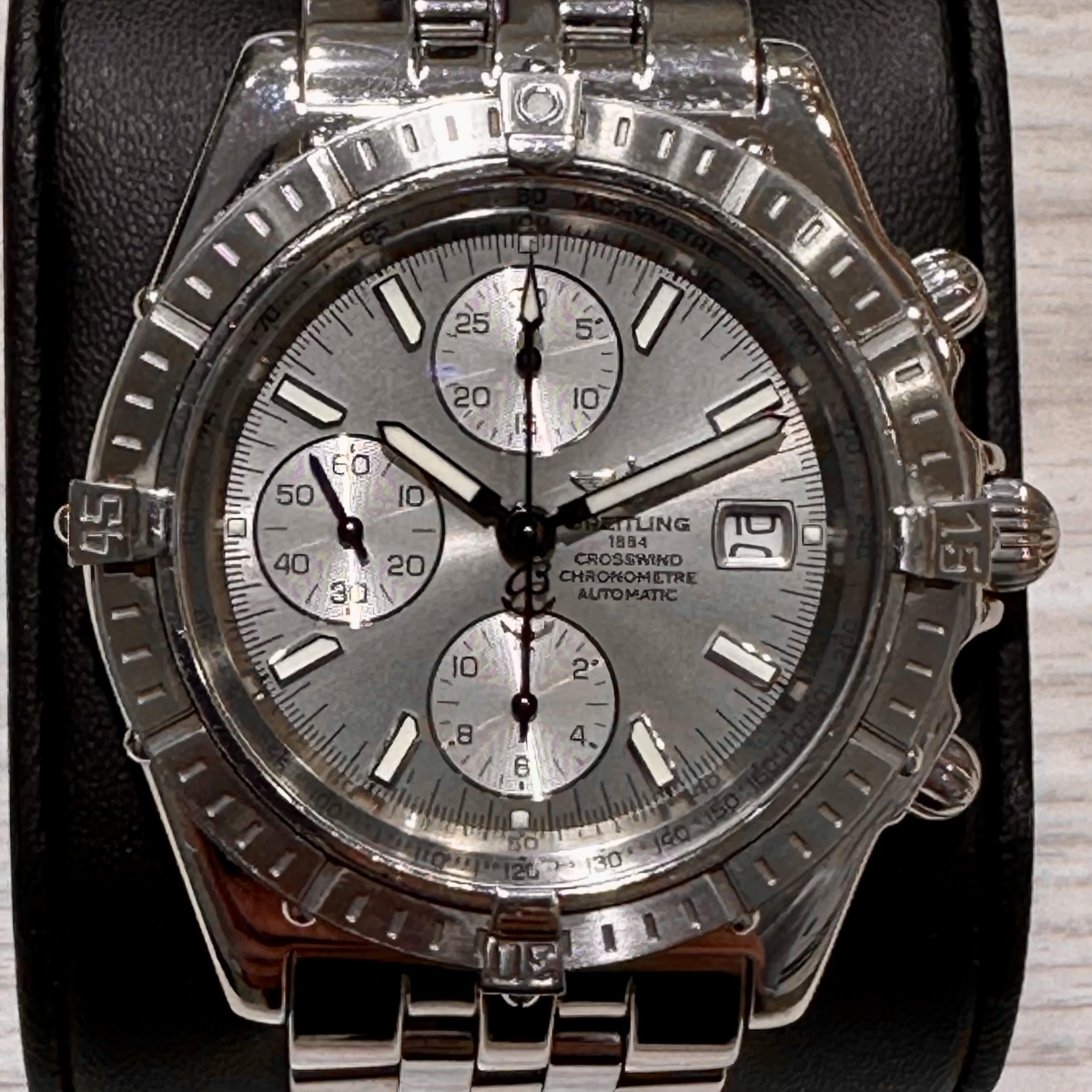 ブライトリングのSS A13355 クロスウィンド クロノグラフ 自動巻き 腕時計の買取実績です。