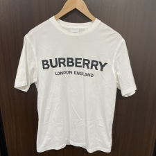 バーバリー 8026017 LETCHFORD 白 ロゴプリント クルーネックTシャツ 買取実績です。