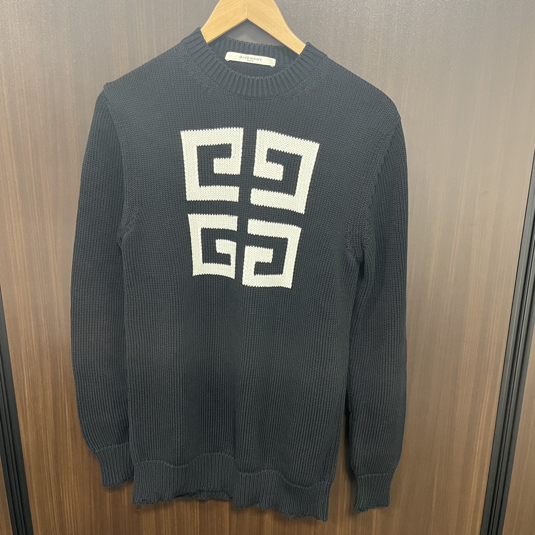 GIVENCHY】ジバンシー ニット 4G ダメージ加工 M程度-