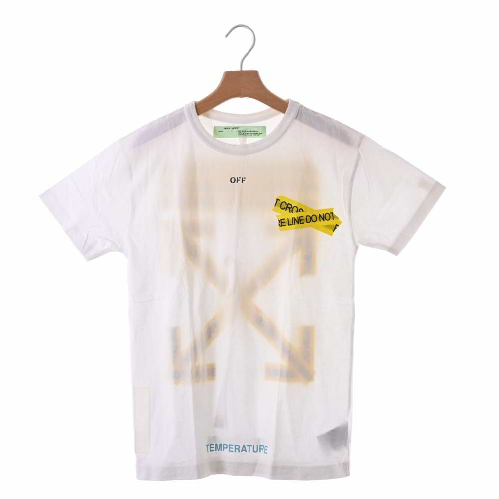 オフホワイトのOMMA002S18185006 2018春夏 FIRETAPE クルーネックTシャツの買取実績です。
