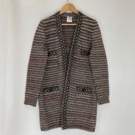 シャネルの07A P31804K00589 カシミヤ混ウール ツイード ロングカーディガンの買取実績です。