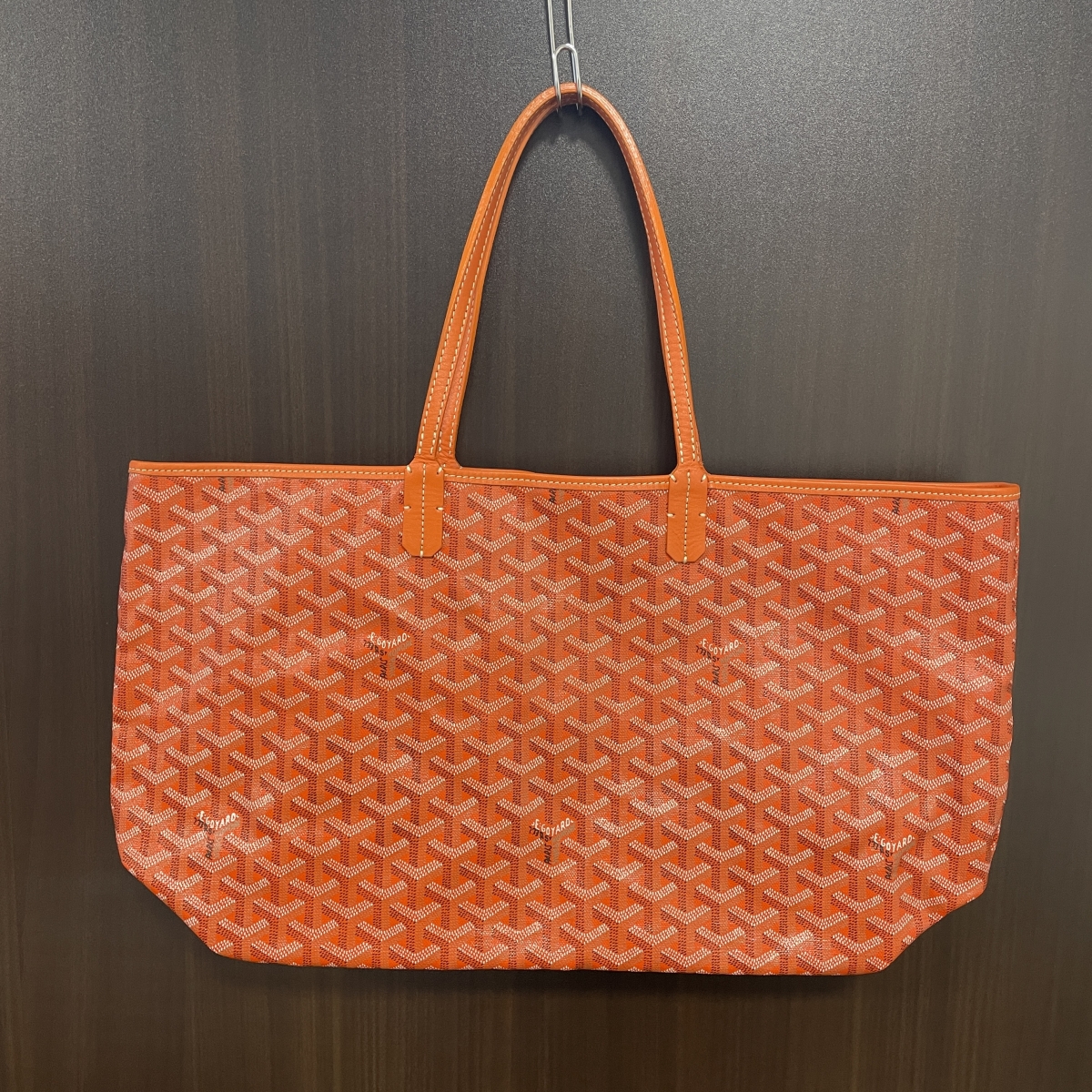 ゴヤールのオレンジ PVC素材 トートバッグ サンルイPMの買取実績です。