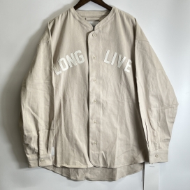ダブルタップスの21AW LEAGUE LS ロゴ ワッペン ベースボール シャツ  ベージュ 212TQDT-SHM04の買取実績です。