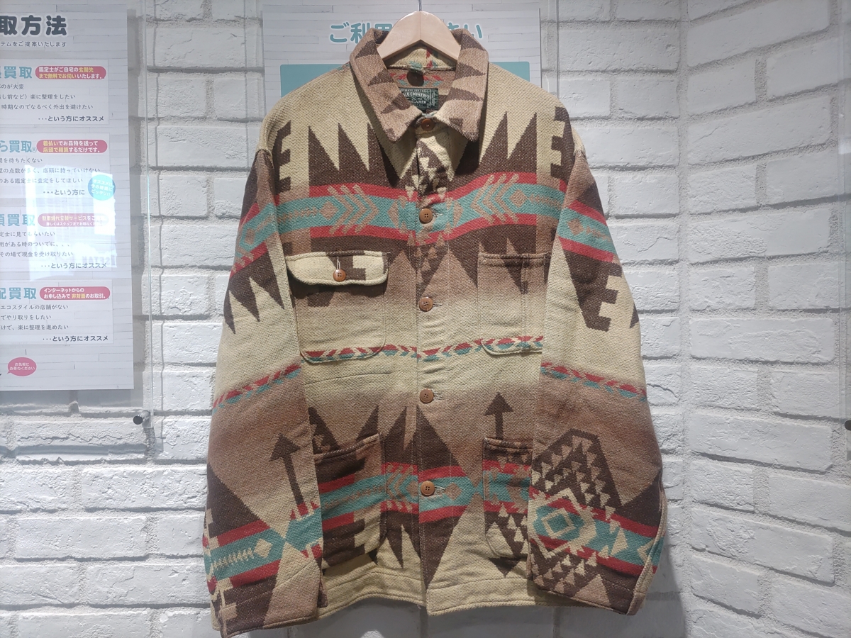 新宿店で、ラルフローレンポロカントリーのブランケットジャケットを