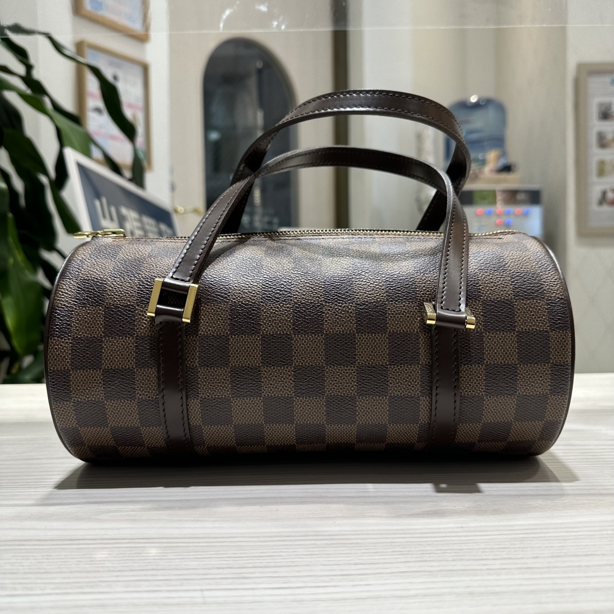 ルイ ヴィトン LOUIS VUITTON パピヨン PM ハンドバッグ ダミエ-