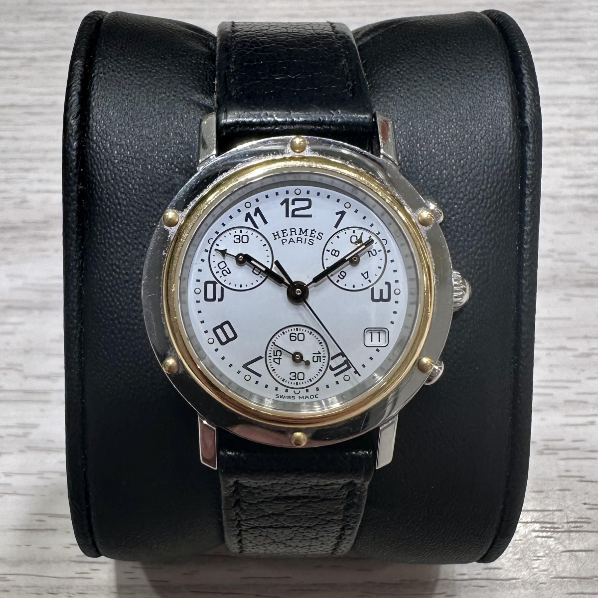 エルメスのSS×GP クリッパークロノ CL1.320 クオーツ 腕時計の買取実績です。