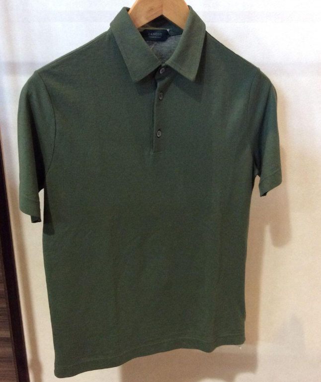 ザノーネ／ポロシャツ／アイスコットン／カーキブラウン／46 ザノーネ／ポロシャツ／アイスコットン／カーキブラウン／46