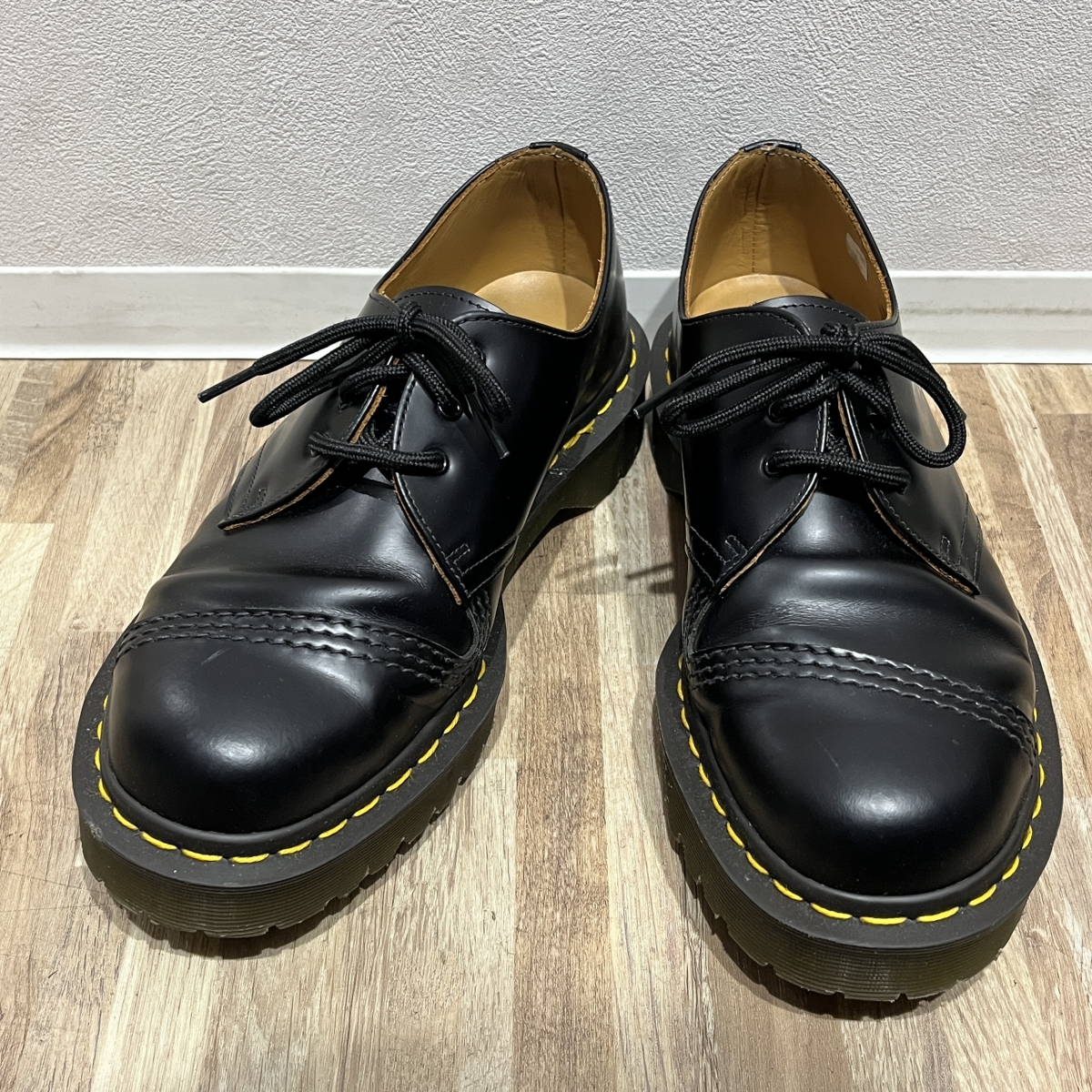 ドクターマーチンの×コムデギャルソンオムドゥ 1461 TOE GUARD CDG 3ホールシューズ 27126001 SMOOTH ブラックの買取実績です。