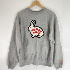 ヒューマンメイド 22年 グレー RABBIT HEAVY WEIGHT SWEATSHIRT ラビット 刺繍 クルーネックスウェット パーカ 買取実績です。