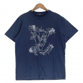ルイヴィトンのネイビー 2020年製 HJY68W LVフラワーエンブロイダリーTシャツの買取実績です。