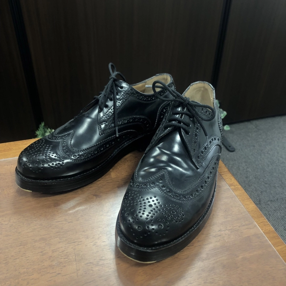 ハインリッヒディンケラッカー ブラック シェルコードバン RIO・リオ フルブローグレザーシューズ・革靴 3087 4318 買取実績です。