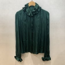 エコスタイル浜松入野店でサンローランパリのグリーンでシルク素材のラファルドシャツ、633387を買取しました。状態は綺麗な状態の中古美品です。