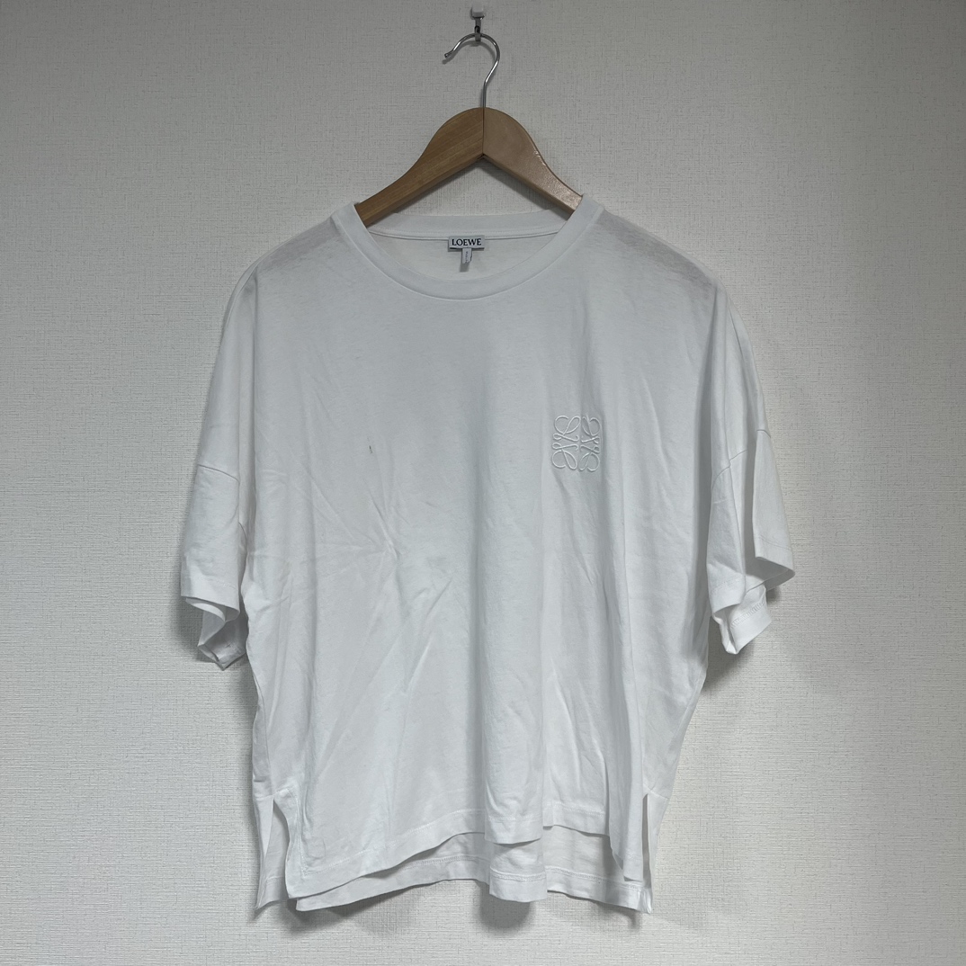 ロエベのS359341XA4 白 クロップド ボクシーフィット Tシャツの買取実績です。