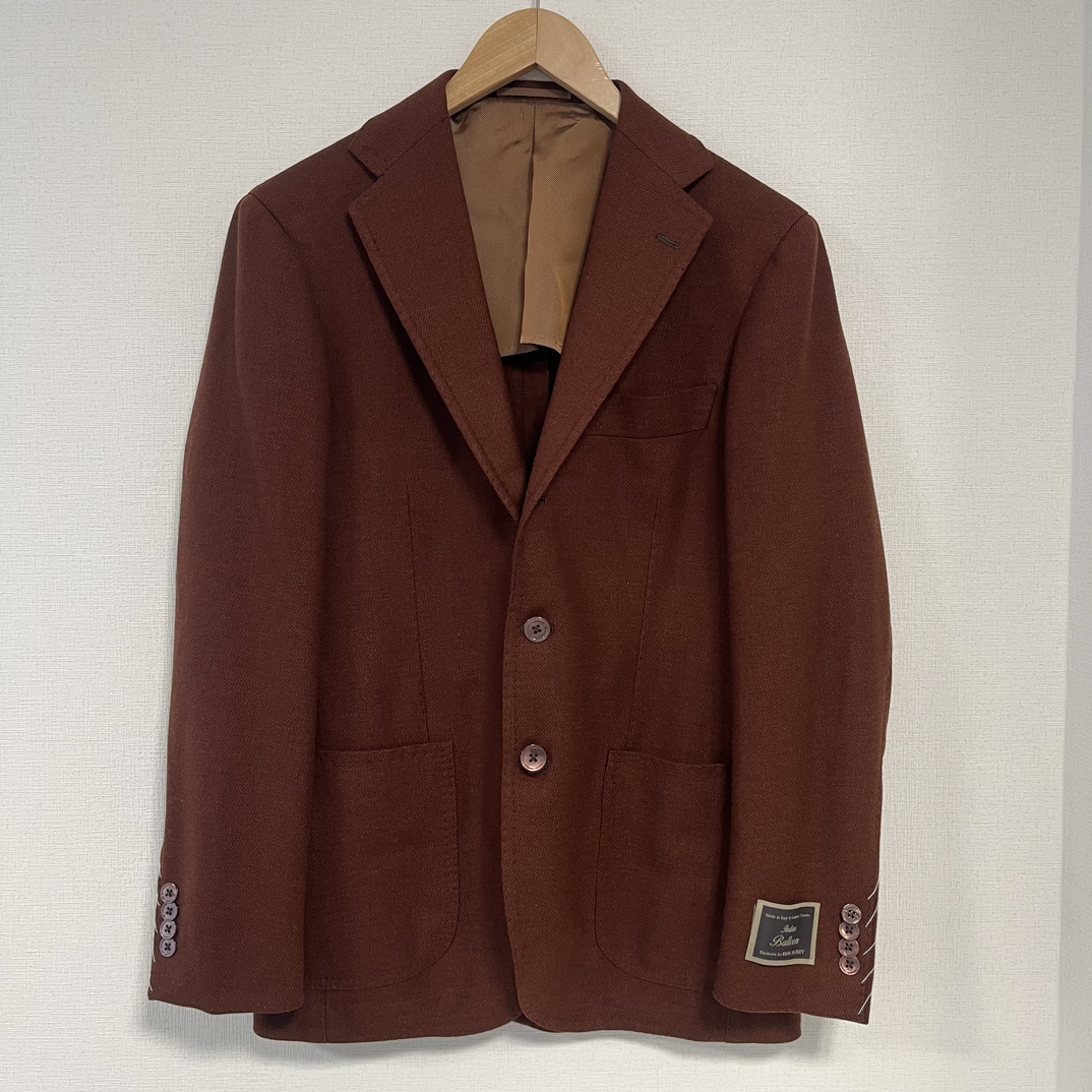 リングヂャケットのブラウン ウールシルク 3Bジャケット イタリアンバルーンジャケットの買取実績です。