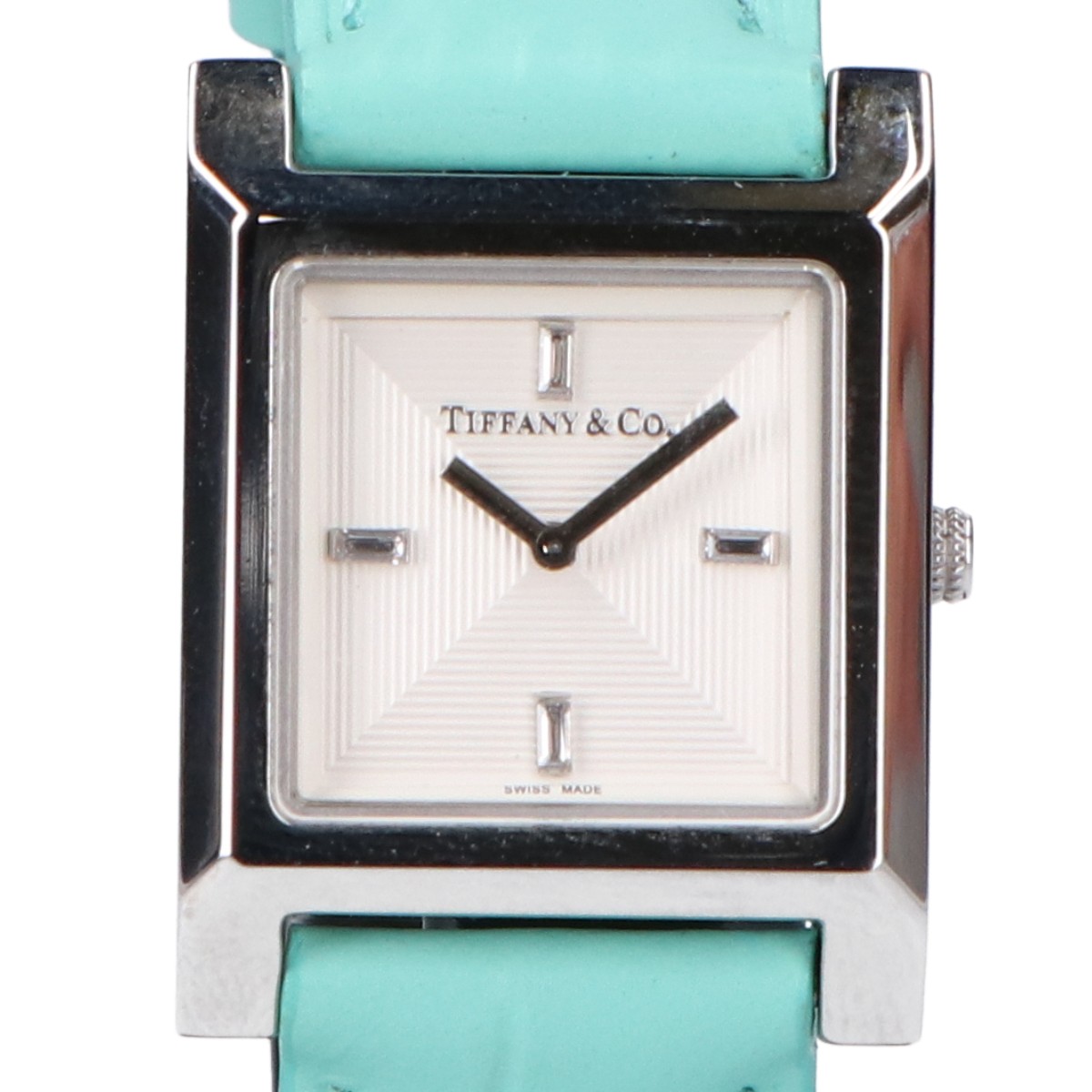 ティファニーの1837 メイカーズ 4Pダイヤ 22mm スクエア ウォッチ 腕時計の買取実績です。