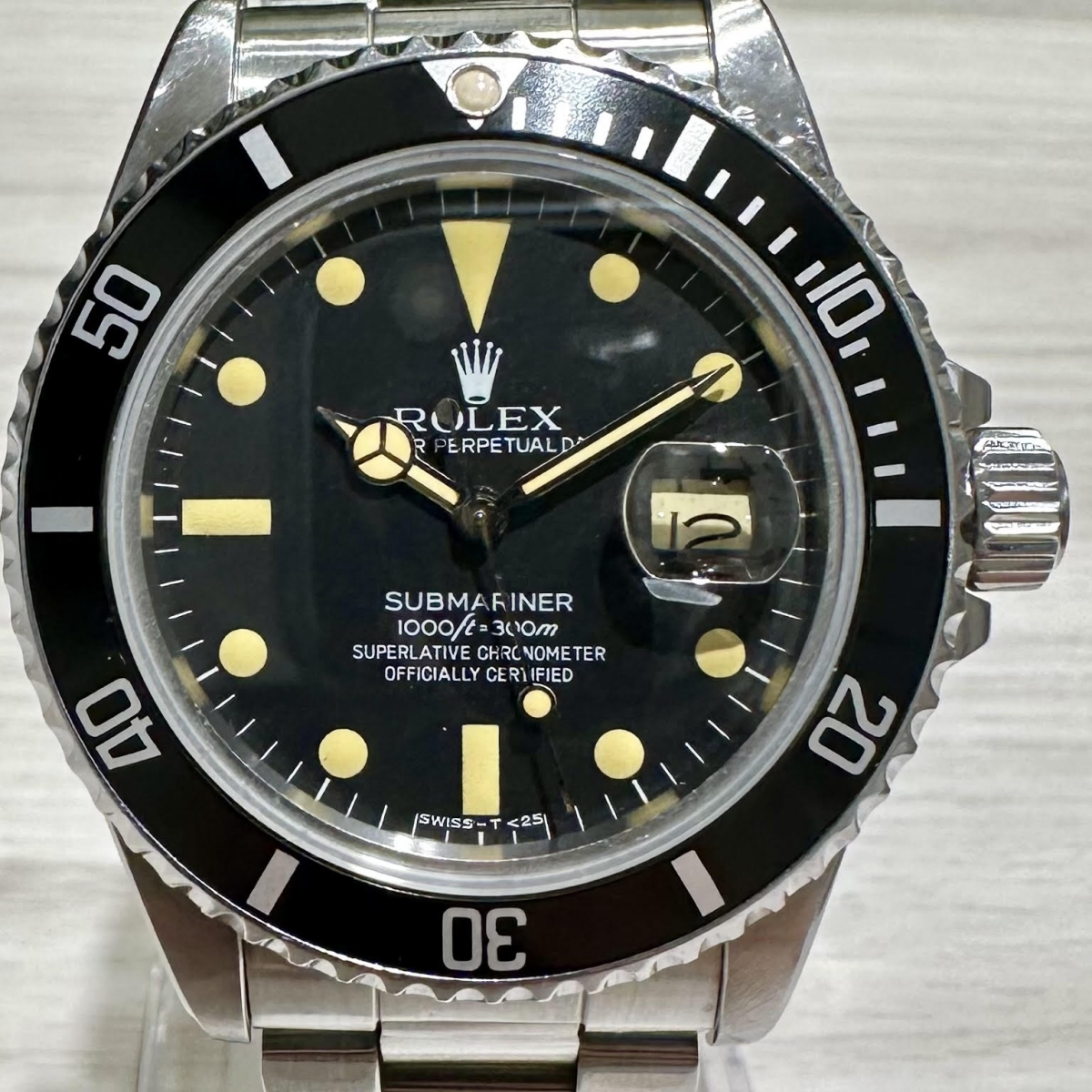 ロレックスのSS サブマリーナ Ref:16800 1982年製 自動巻き 腕時計の買取実績です。